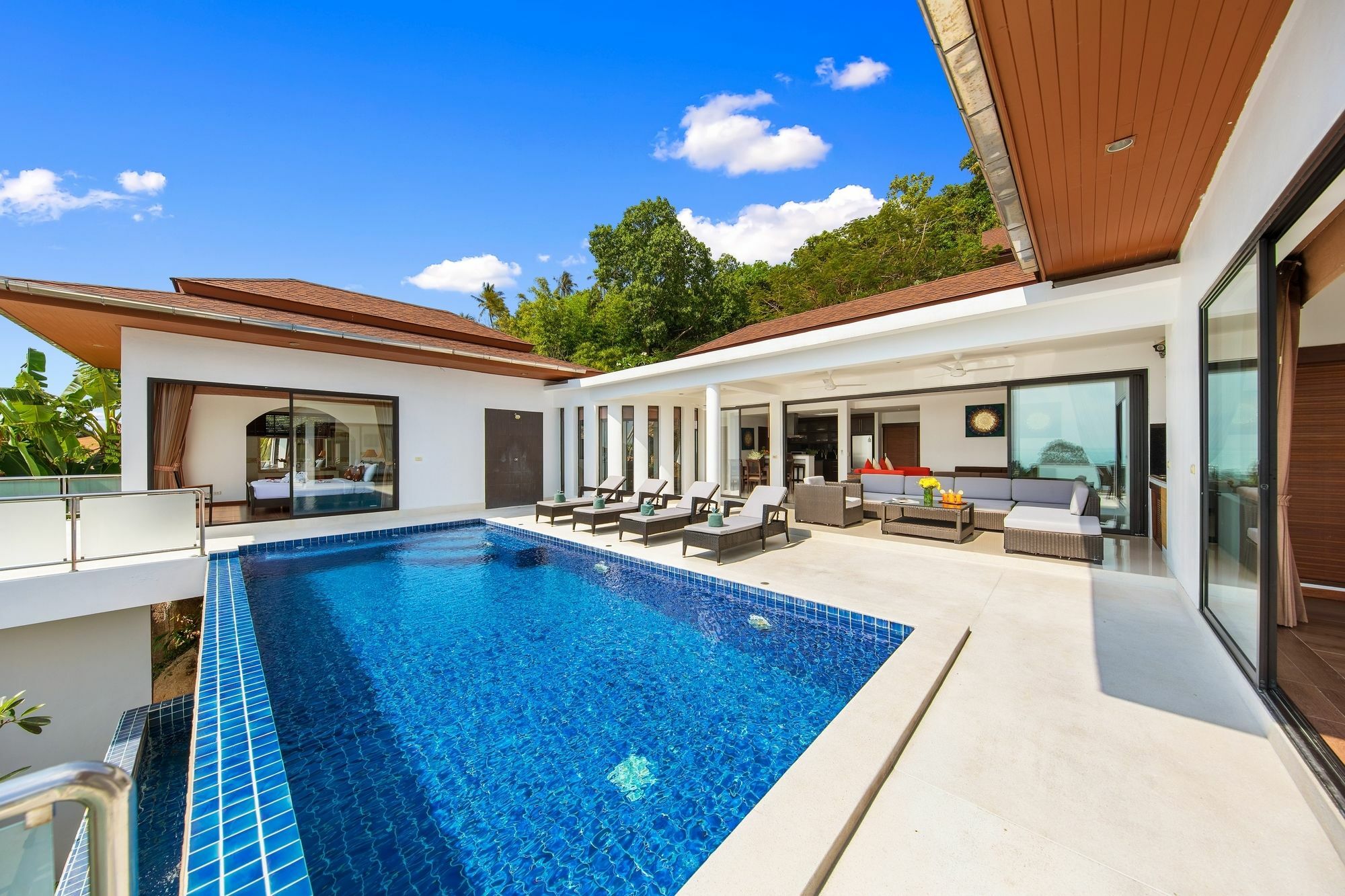 Sunny Banks - Modern Sea View 4 Bed Pool Villa Maret Exterior photo