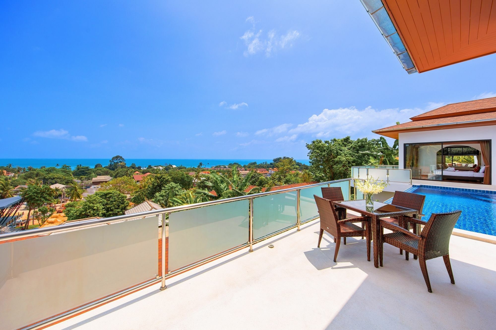 Sunny Banks - Modern Sea View 4 Bed Pool Villa Maret Exterior photo